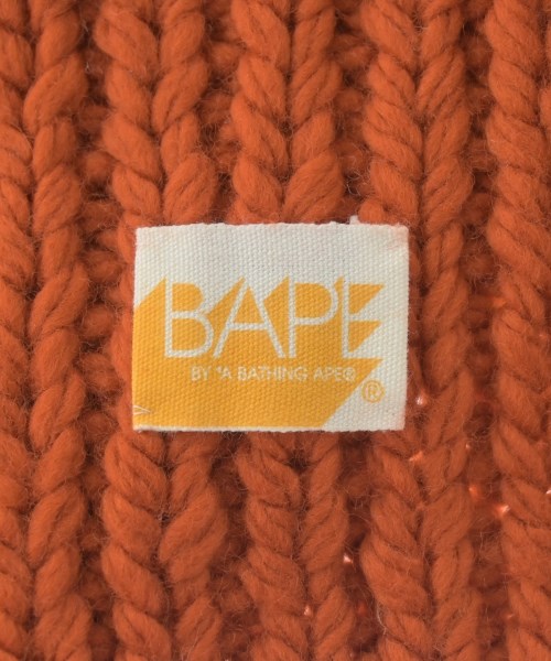 A BATHING APE（アベイシングエイプ）マフラー オレンジ サイズ:- レディース/2200653887951