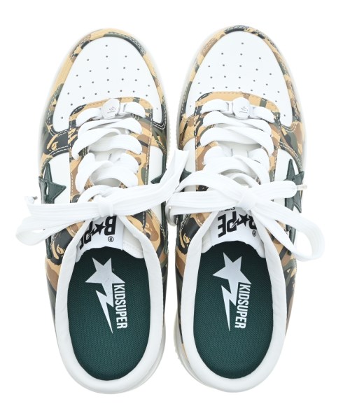 A BATHING APE（アベイシングエイプ）スニーカー カーキ サイズ:24cm レディース/2200645866056