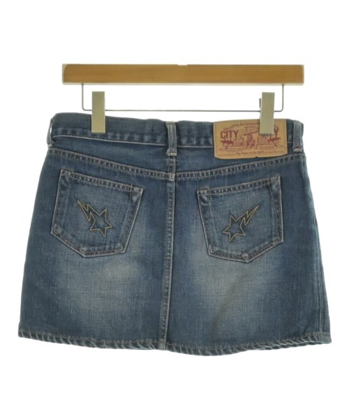 A BATHING APE（アベイシングエイプ）ミニスカート 青 サイズ:XXS レディース/2200648797074