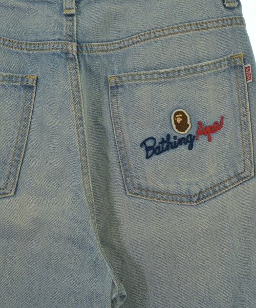 A BATHING APE（アベイシングエイプ）デニムパンツ 青 サイズ:S レディース/2200647092118
