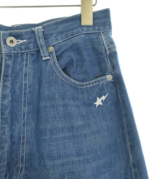 A BATHING APE（アベイシングエイプ）デニムパンツ 青 サイズ:S レディース/2200702286070