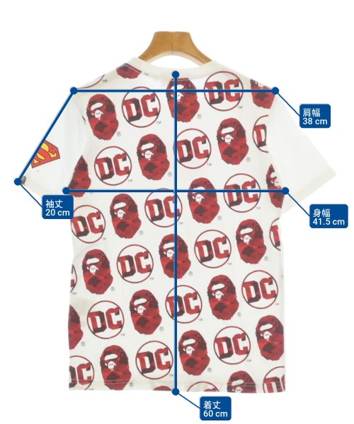 A BATHING APE（アベイシングエイプ）Tシャツ・カットソー 白 サイズ:XS レディース/2200730416142