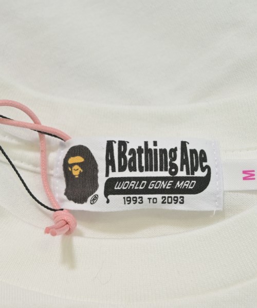 A BATHING APE（アベイシングエイプ）Tシャツ・カットソー 白 サイズ:M レディース/2200719700132