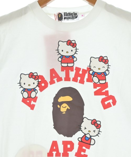 A BATHING APE（アベイシングエイプ）Tシャツ・カットソー 白 サイズ:M レディース/2200719700132