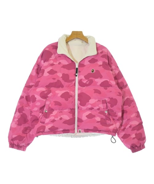 A BATHING APE(アベイシングエイプ)ダウンジャケット/ダウンベスト ピンク サイズ:F/2200684959016