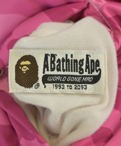 A BATHING APE（アベイシングエイプ）ダウンジャケット/ダウンベスト ピンク サイズ:F レディース/2200684959016