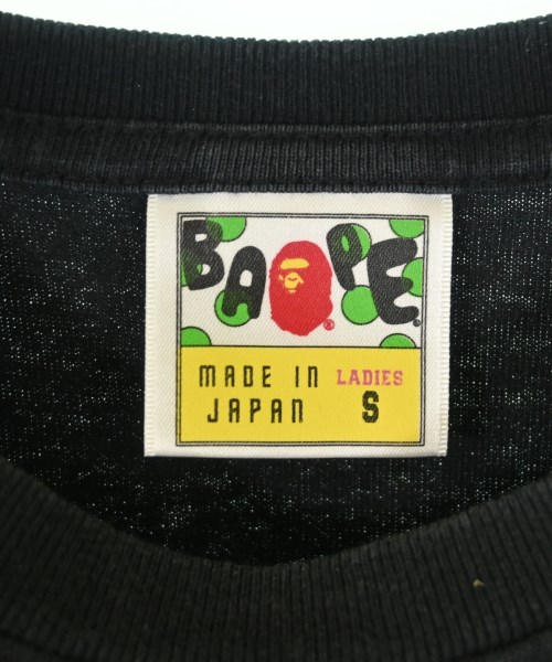 A BATHING APE（アベイシングエイプ）Tシャツ・カットソー 黒 サイズ:S レディース/2200685663028