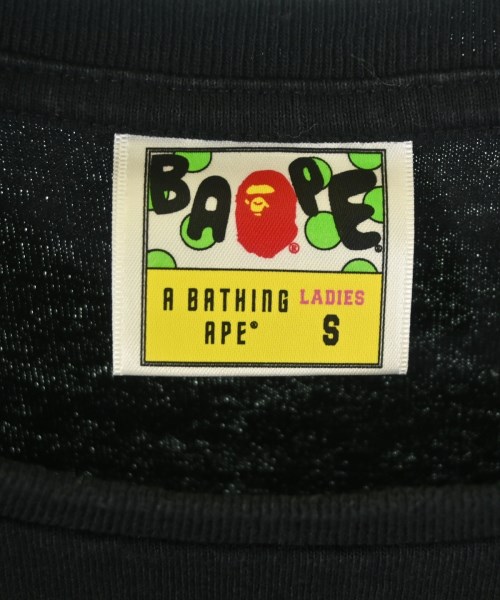 A BATHING APE（アベイシングエイプ）Tシャツ・カットソー 黒 サイズ:S レディース/2200685663035
