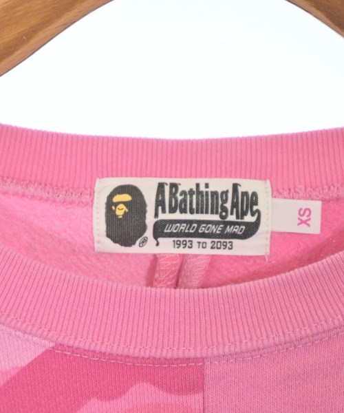A BATHING APE（アベイシングエイプ）スウェット ピンク サイズ:XS レディース/2200687795086
