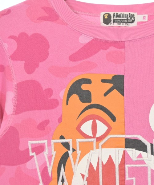 A BATHING APE（アベイシングエイプ）スウェット ピンク サイズ:XS レディース/2200687795086