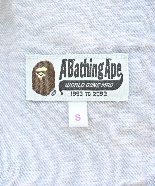 A BATHING APE（アベイシングエイプ）デニムジャケット 紺 サイズ:S レディース/2200691651019