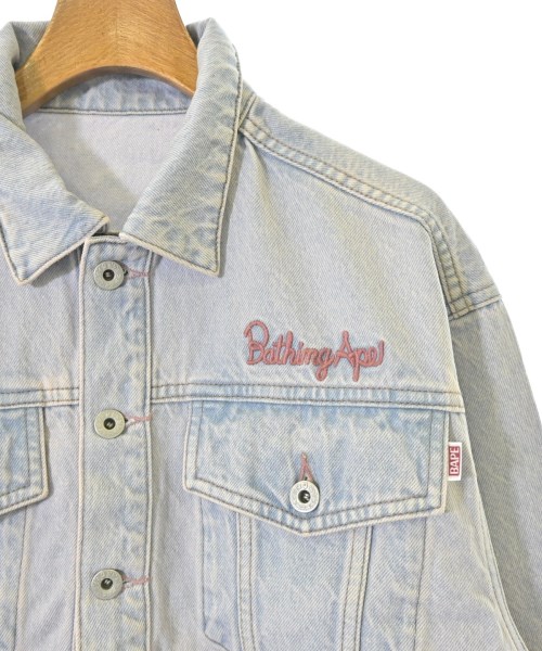 A BATHING APE（アベイシングエイプ）デニムジャケット 紺 サイズ:S レディース/2200691651019