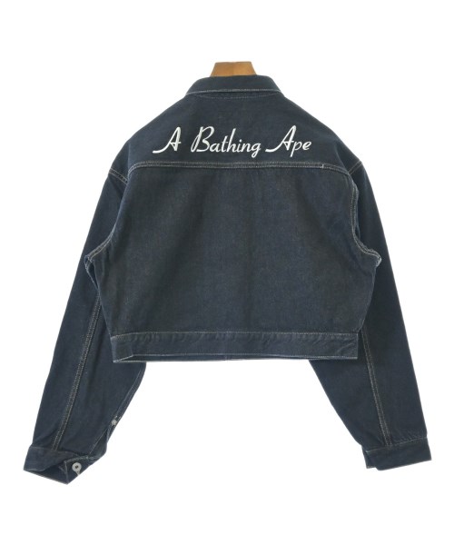 A BATHING APE（アベイシングエイプ）デニムジャケット 紺 サイズ:S レディース/2200691651026