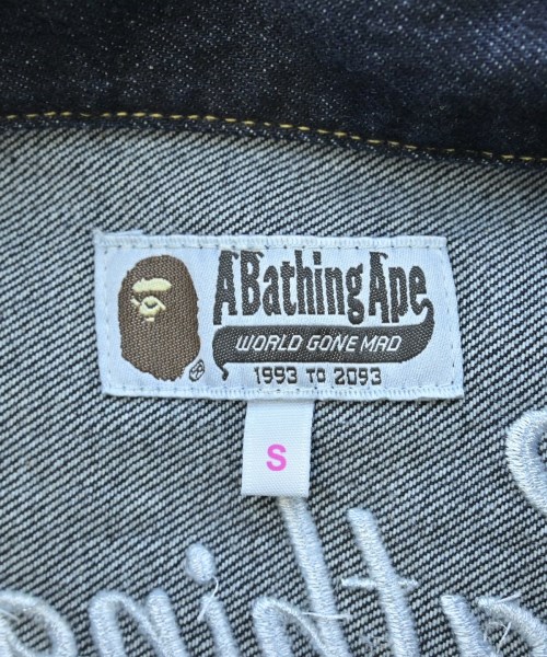 A BATHING APE（アベイシングエイプ）デニムジャケット 紺 サイズ:S レディース/2200691651026