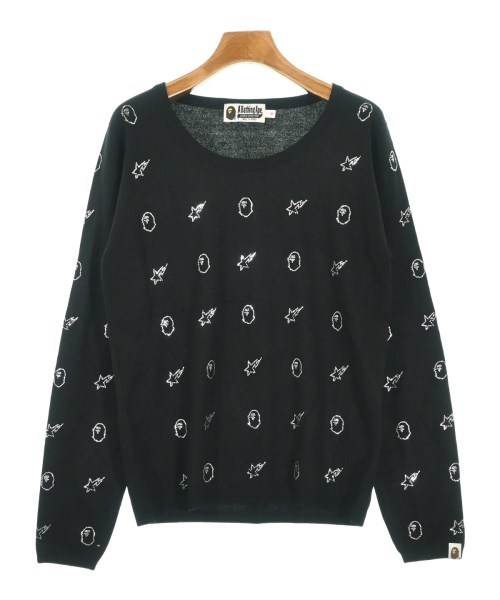 A BATHING APE(アベイシングエイプ)ニット・セーター 黒 サイズ:M/2200691651033