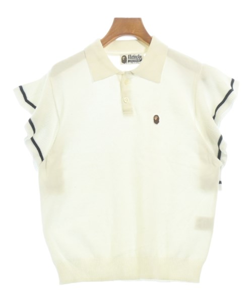A BATHING APE(アベイシングエイプ)ニット・セーター 白 サイズ:S/2200691651071