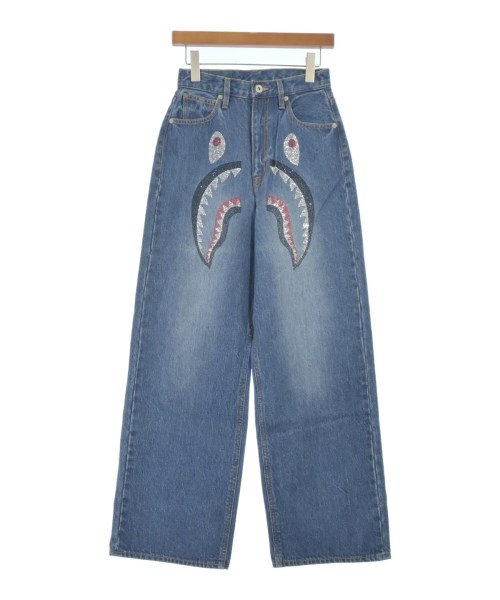 A BATHING APE(アベイシングエイプ)デニムパンツ 青 サイズ:S/2200691651132