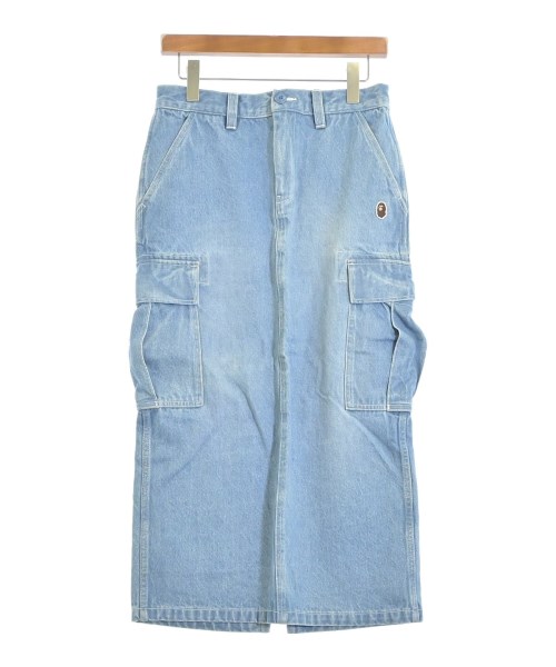 A BATHING APE(アベイシングエイプ)ロング・マキシ丈スカート 青 サイズ:S/2200691651156
