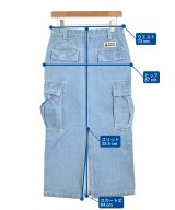 A BATHING APE（アベイシングエイプ）ロング・マキシ丈スカート 青 サイズ:S レディース/2200691651156