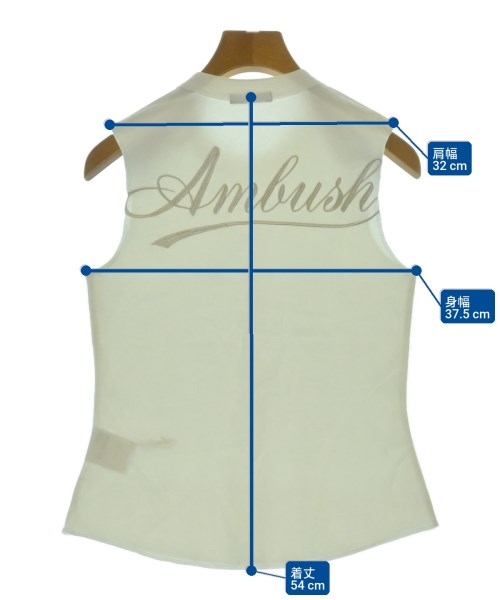 AMBUSH（アンブッシュ）ノースリーブ 白 サイズ:S レディース/2200722709108
