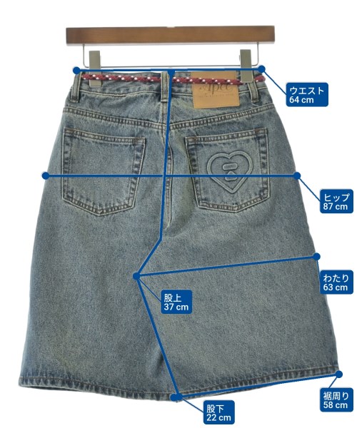 APEE（エイピー）ショートパンツ 青 サイズ:XS レディース/2200645866124