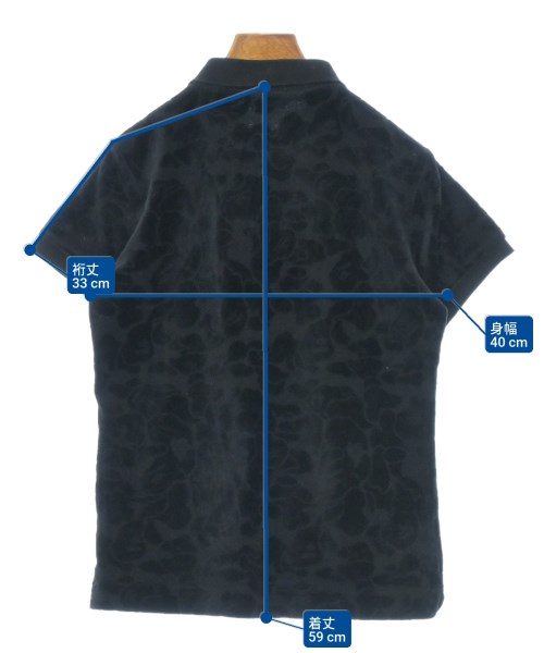 APEE（エイピー）ポロシャツ 黒 サイズ:TALL(M位) レディース/2200665379154