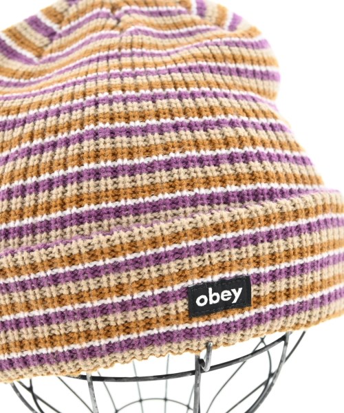 OBEY（オベイ）ニットキャップ・ビーニー ベージュ サイズ:- レディース/2200719536045