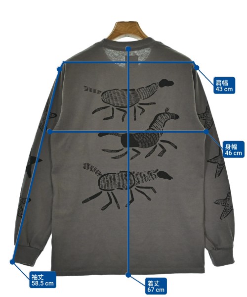 Sasquatchfabrix.（サスクワァッチファブリックス）Tシャツ・カットソー グレー サイズ:S レディース/2200674561458