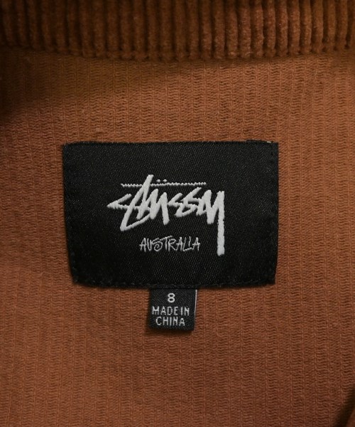 STUSSY（ステューシー）シャツワンピース 茶 サイズ:8(XXL位) レディース/2200626240035