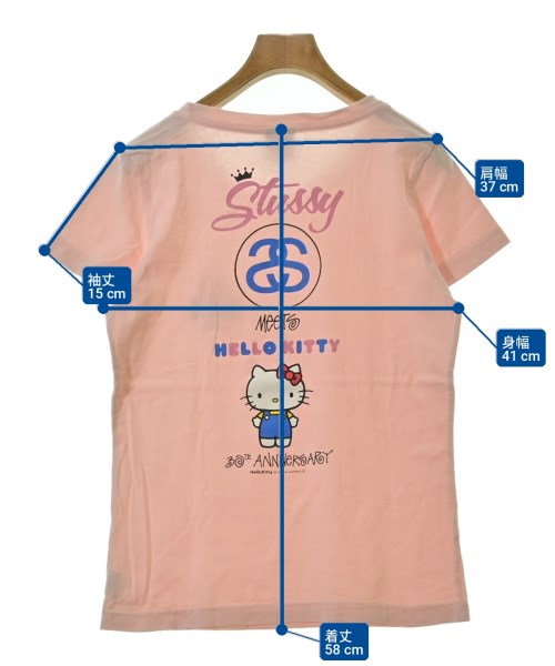 STUSSY（ステューシー）Tシャツ・カットソー ピンク サイズ:M レディース/2200631408017