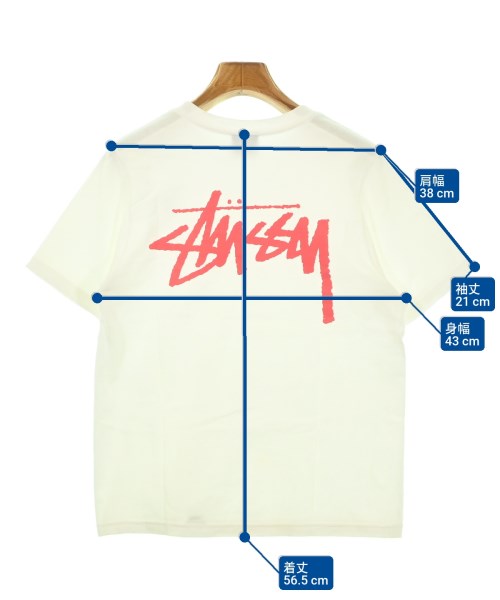 STUSSY（ステューシー）Tシャツ・カットソー 白 サイズ:S レディース/2200672409172