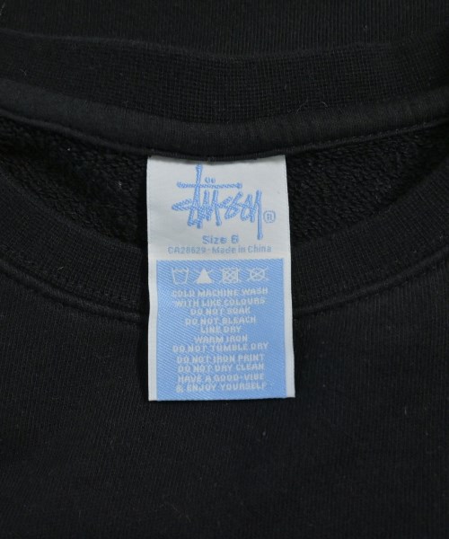 STUSSY（ステューシー）スウェット 黒 サイズ:6(XL位) レディース/2200728375024