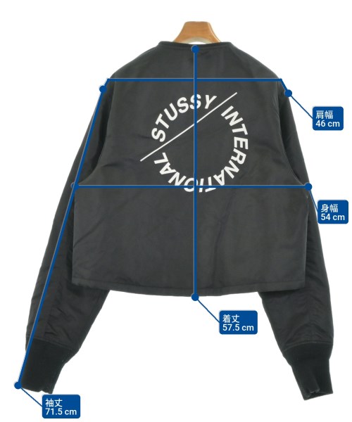 STUSSY（ステューシー）スタジャン 黒 サイズ:M レディース/2200675354066