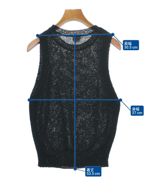 Vendor Things（ベンダーシングス）ベスト 黒 サイズ:F レディース/2200630461204