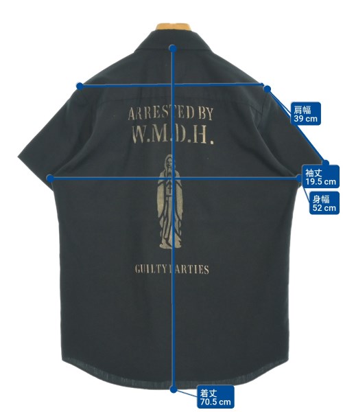 WACKO MARIA（ワコマリア）カジュアルシャツ 黒 サイズ:S メンズ/2200649528103