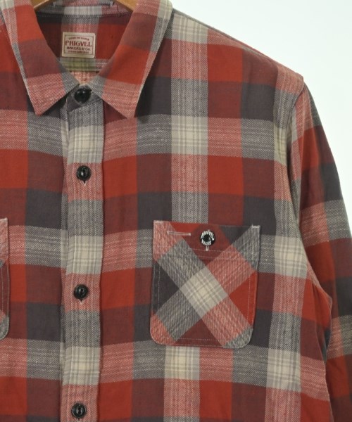 PHIGVEL（フィグベル）カジュアルシャツ 赤 サイズ:3(L位) メンズ/2200612155084