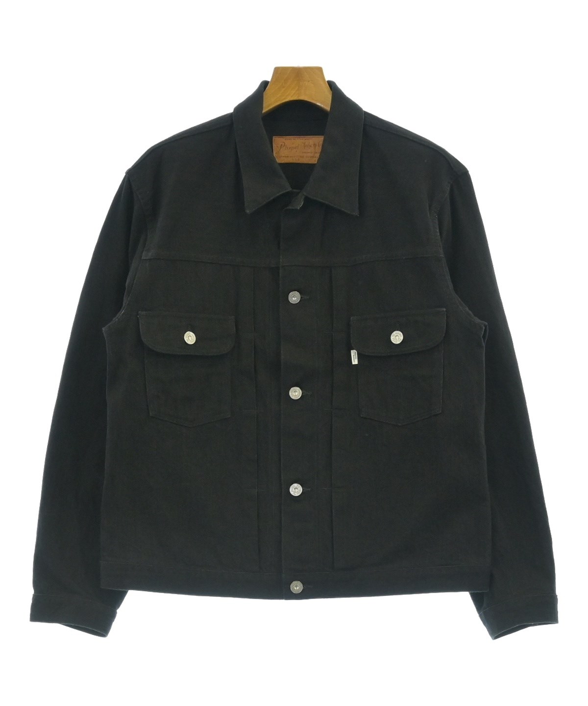 【フィグベル】デニムジャケット PHIGVEL（フィグベル）デニムジャケット 黒 サイズ:40(L位