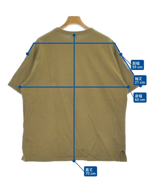 PHIGVEL（フィグベル）Tシャツ・カットソー ベージュ サイズ:4(XL位) メンズ/2200691262154