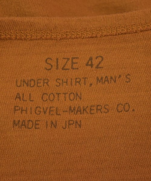 PHIGVEL（フィグベル）Tシャツ・カットソー オレンジ サイズ:42(XS位) メンズ/2200691262222