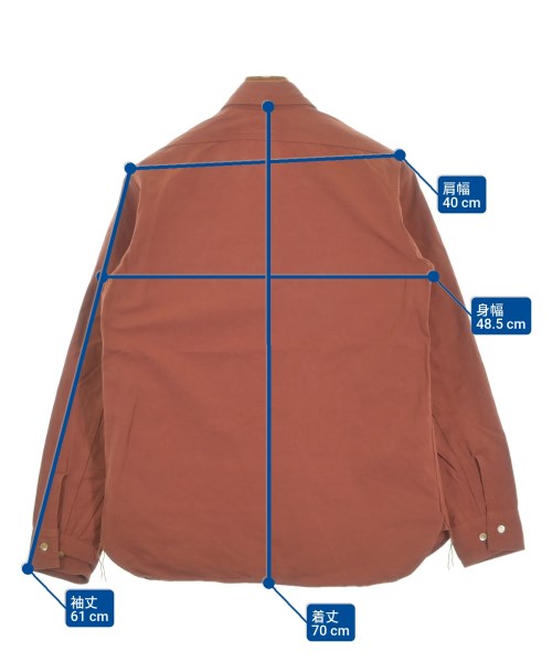 PHIGVEL（フィグベル）カジュアルシャツ オレンジ サイズ:15(S位) メンズ/2200659001023