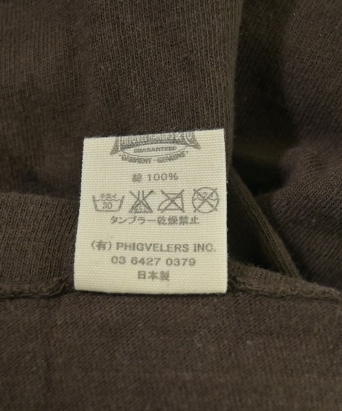PHIGVEL（フィグベル）Tシャツ・カットソー 茶 サイズ:38(M位) メンズ/2200711147133
