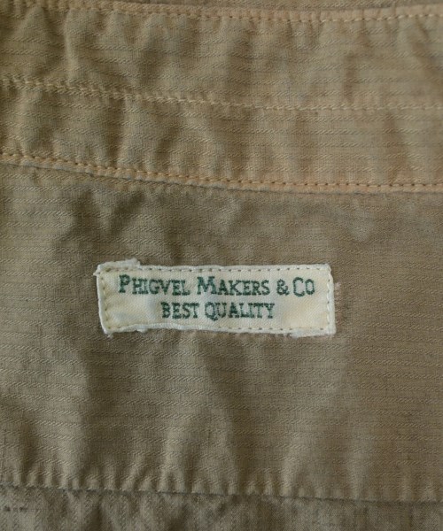 PHIGVEL（フィグベル）カジュアルシャツ カーキ サイズ:4(XL位) メンズ/2200646136745