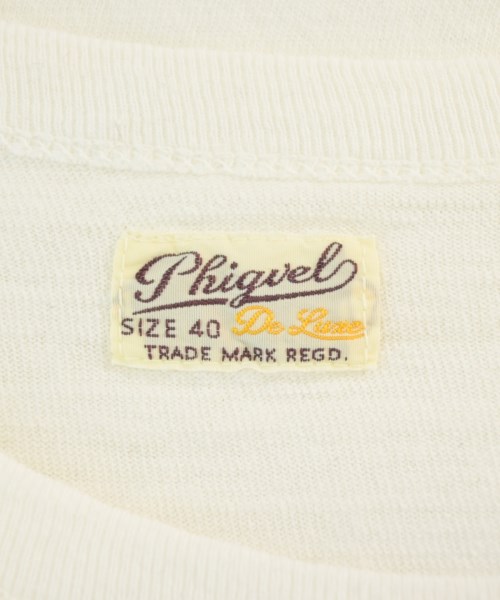 PHIGVEL（フィグベル）Tシャツ・カットソー 白 サイズ:40(L位) メンズ