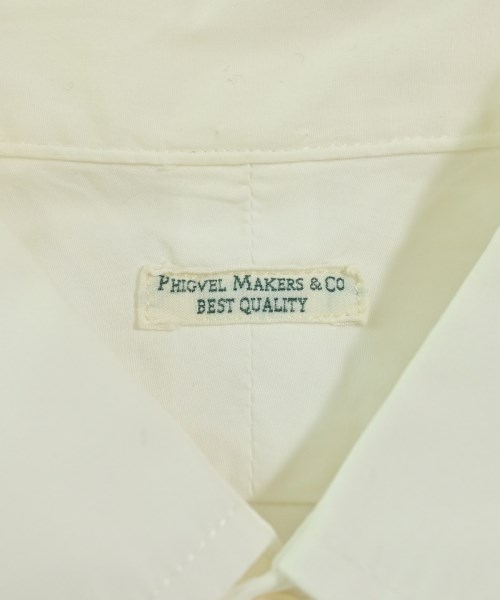 PHIGVEL（フィグベル）カジュアルシャツ 白 サイズ:1(S位) メンズ/2200662514046