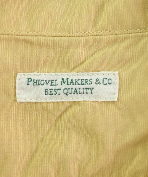 PHIGVEL（フィグベル）カジュアルシャツ 黄 サイズ:2(M位) メンズ/2200662495055