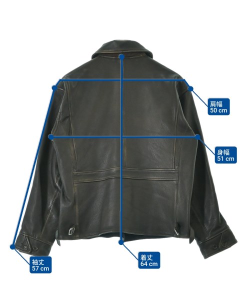 OLD JOE & CO（オールドジョー）ライダース 茶 サイズ:38(L位) メンズ/2200662407010