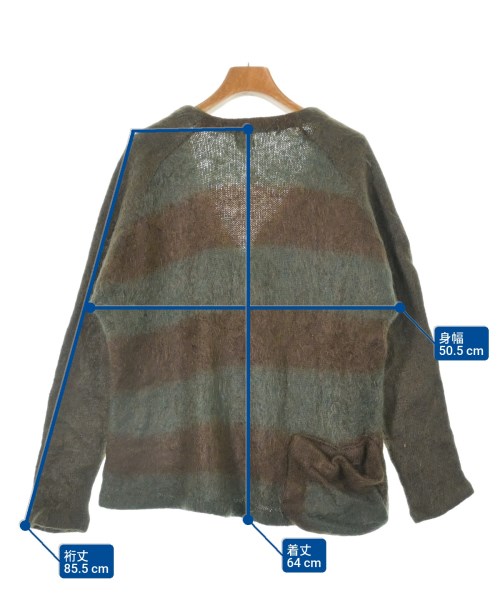 Waste(twice)（ウェイストトゥワイス）カーディガン カーキ サイズ:L メンズ/2200638024050