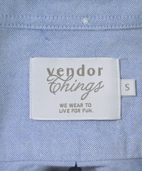 Vendor Things（ベンダーシングス）カジュアルシャツ 青 サイズ:S メンズ/2200672600074