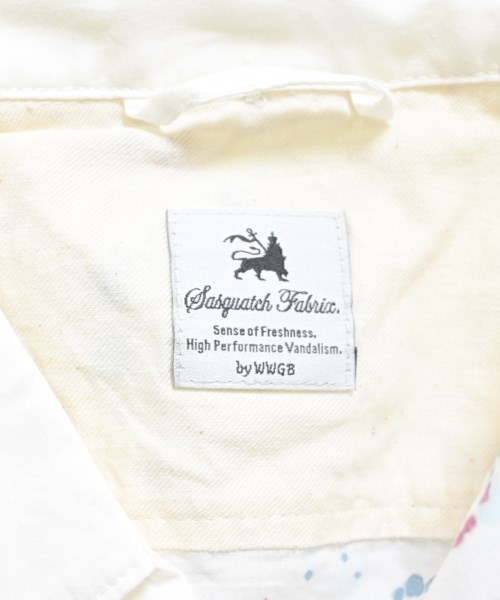 Sasquatchfabrix.（サスクワァッチファブリックス）カジュアルシャツ 白 サイズ:S メンズ/2200627521584