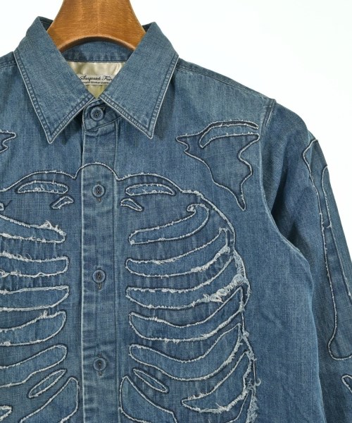 Sasquatchfabrix.（サスクワァッチファブリックス）カジュアルシャツ 青 サイズ:S メンズ/2200641800153